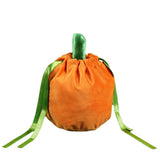 Halloween Velvet Pouch Bag Pumpkin Candy Gift Bag