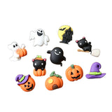 Halloween Pumpkin Witch Hat Resin Patch DIY Jewelry 10pcs