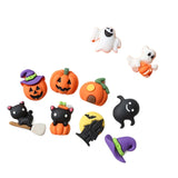 Halloween Pumpkin Witch Hat Resin Patch DIY Jewelry 10pcs