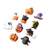 Halloween Pumpkin Witch Hat Resin Patch DIY Jewelry 10pcs