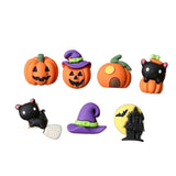 Halloween Pumpkin Witch Hat Resin Patch DIY Jewelry 10pcs