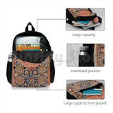 Hamadan Antique West Persian Rug Print Outdoor Hiking Backpack
