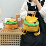 Canvas Backpack Drawstring Shoulder Student School Bag