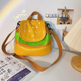 Hamburger Backpack Women Lazy Multifunctional Girl Backpack