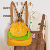 Hamburger Backpack Women Lazy Multifunctional Girl Backpack