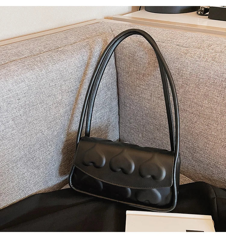 Western Style Love Printed Small Underarm Shoulder Bag