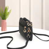 Fashionable One Shoulder Crossbody Bag for Women Litchi Pattern Single Casual
