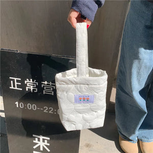 Sweet Love Quilted Bucket Bag for Women