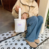 Sweet Love Quilted Bucket Bag for Women