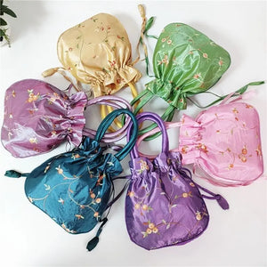 Embroidered Silk Handbags Ethnic Style Clutches Fashionable Bags
