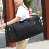 Large Capacity Foldable Duffel Bag Men Women Short Distance Travel Cross-body
