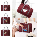 Hand Series Printed Travel Bag Large Capacity Foldable Clothes Organizers Bag