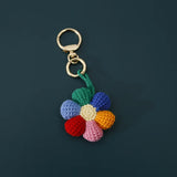 Hand Crocheted Peach Doll Pendant Key Chain Backpack Decoration