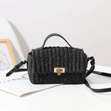 Hand-held Straw Woven Bag Paper Rope Messenger Bag
