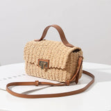 Hand-held Straw Woven Bag Paper Rope Messenger Bag