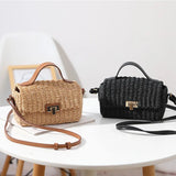 Hand-held Straw Woven Bag Paper Rope Messenger Bag