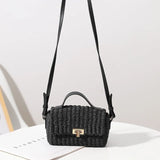 Hand-held Straw Woven Bag Paper Rope Messenger Bag