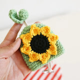 Hand-knitted Car Key Case Cartoon Key Sleeve Mini Protection