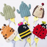 Hand-knitted Car Key Case Cartoon Key Protection Cover Mini Bag