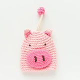 Hand-knitted Car Key Case Cartoon Key Protection Cover Mini Bag