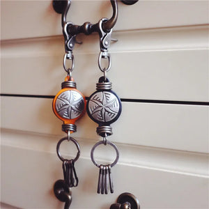 Real Leather Key Ring Wallets Smart Key Holder Car Key Organizer