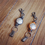 Real Leather Key Ring Wallets Smart Key Holder Car Key Organizer
