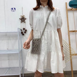 Hand-woven Beads Mini Flap Shoulder Bag Silver Transparent Beading