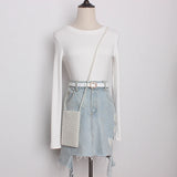 Hand-woven Pearl Shoulder Bag Women Crossbody
