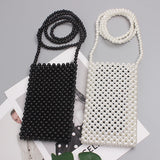 Hand-woven Pearl Shoulder Bag Women Crossbody