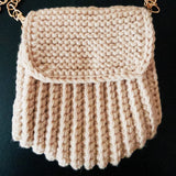 Hand-Woven Rainbow Messenger Bag Bucket Bag Key Bag Wallet Storage Bag