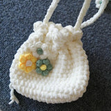 Handwoven Piggy Backpack Key Zero Wallet Snack Bag