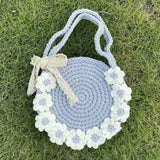 Hand woven rabbit bag carrot Bucket Bag Messenger Bag