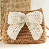 Hand woven rabbit bag carrot Bucket Bag Messenger Bag