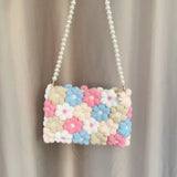 Hand Woven Sleepy Rabbit Bucket Bag