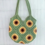 Hand Woven Sleepy Rabbit Bucket Bag