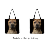 Funny Cat & Dog Eco-Friendly Shopper Bag - Portable Shoulder Tote