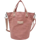Canvas Bucket Bag Large Capacity Single Shoulder Messenger Bag