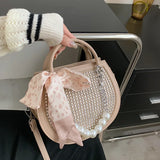 Rivet Handbag Round Tote Small Shoulder Bag