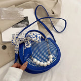 Rivet Handbag Round Tote Small Shoulder Bag