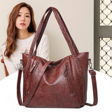 Large Lady Bag Soft Leather Shoulder Bag