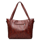 Large Lady Bag Soft Leather Shoulder Bag