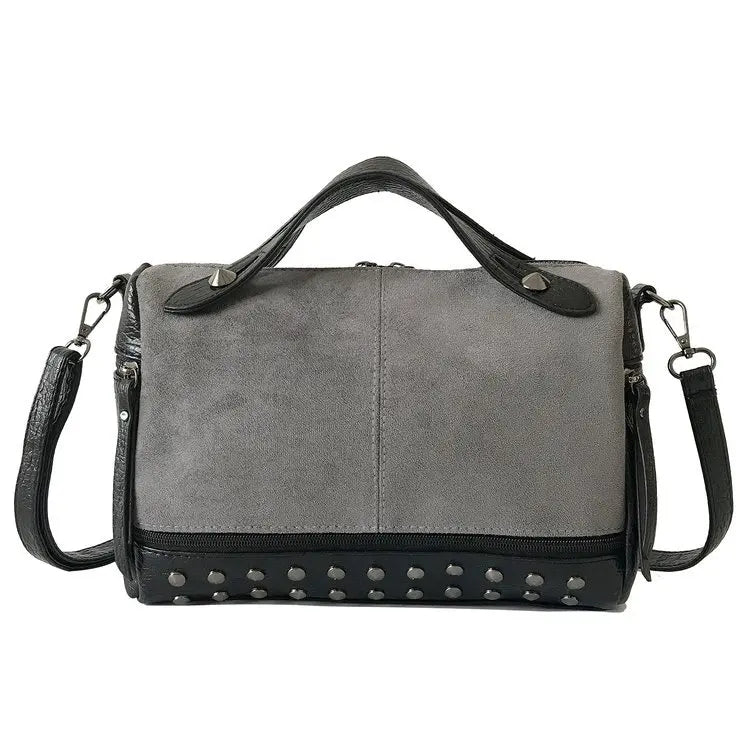 European American Shoulder Bag Rivet Travel Bag