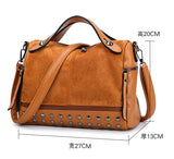 European American Shoulder Bag Rivet Travel Bag