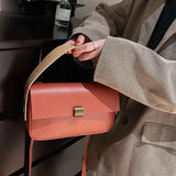 Retro PU Leather Women's Handbag Crossbody Flap Bags