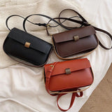 Retro PU Leather Women's Handbag Crossbody Flap Bags