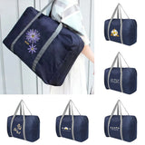 Daisy Print Travel Bag Organizer Zipper Storage Luggage Case