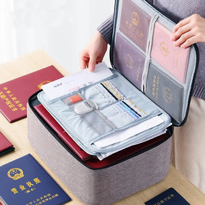 Multifunctional Briefcase Business Trip Certificate Organize Bag