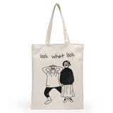 Cartoon Messenger Bag Reusable Shopping Hot Canvas Women Bags