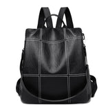 Women's Large PU Leather Backpack Schoolbag Shoulder Bag for Girls