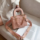 Classic Quilted Shoulder Bag for Women, PU Leather Crossbody Bag